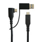 Microconnect USB3.1CC1MDE câble USB 1 m USB 3.2 Gen 1 (3.1 Gen 1) USB C Noir