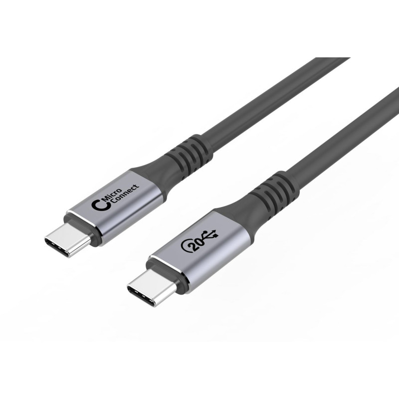 Microconnect USB3.2CC4 câble USB 4 m USB 3.2 Gen 2 (3.1 Gen 2) USB C Noir, Argent