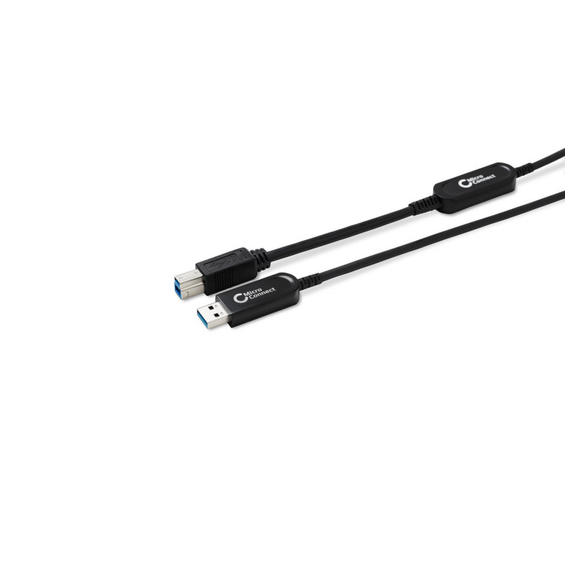 Microconnect MC-USB3.0AB10OP câble USB 10 m USB 3.2 Gen 2 (3.1 Gen 2) USB B USB A Noir