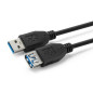 Microconnect USB3.0AAF5B-2 câble USB 5 m USB 3.2 Gen 1 (3.1 Gen 1) USB A Noir