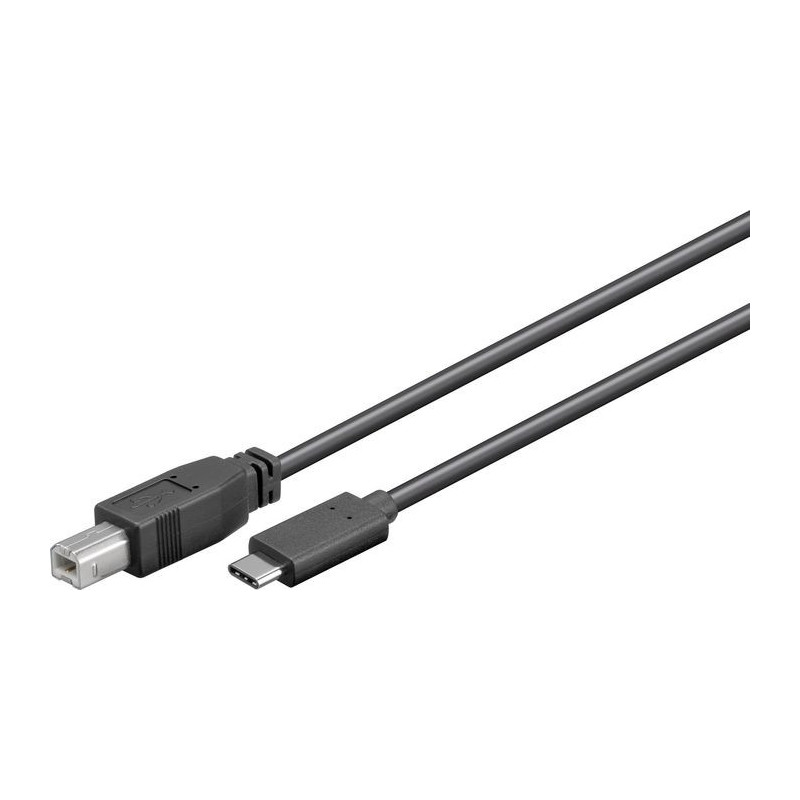 Microconnect W127021090 câble USB 1,8 m USB 2.0 USB C USB B Noir