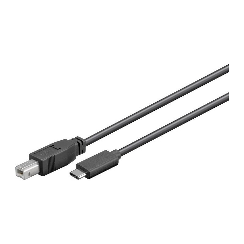 Microconnect W127021091 câble USB 3 m USB 2.0 USB C USB B Noir