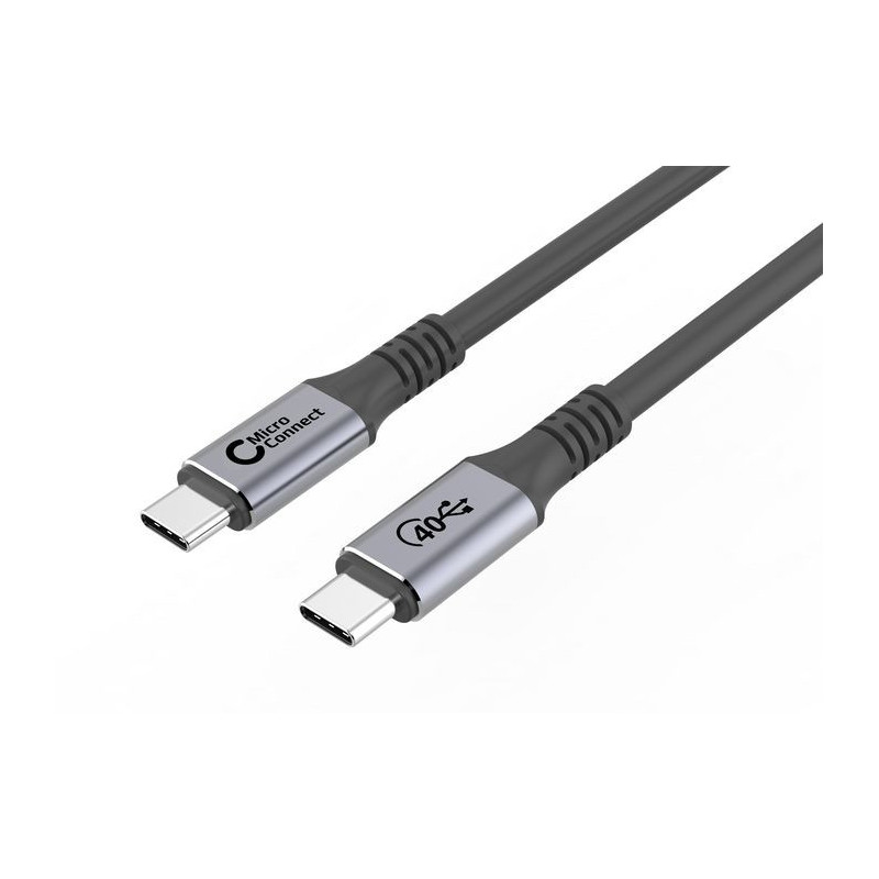 Microconnect USB4CC2 câble USB 2 m USB4 Gen 3x2 USB C Noir