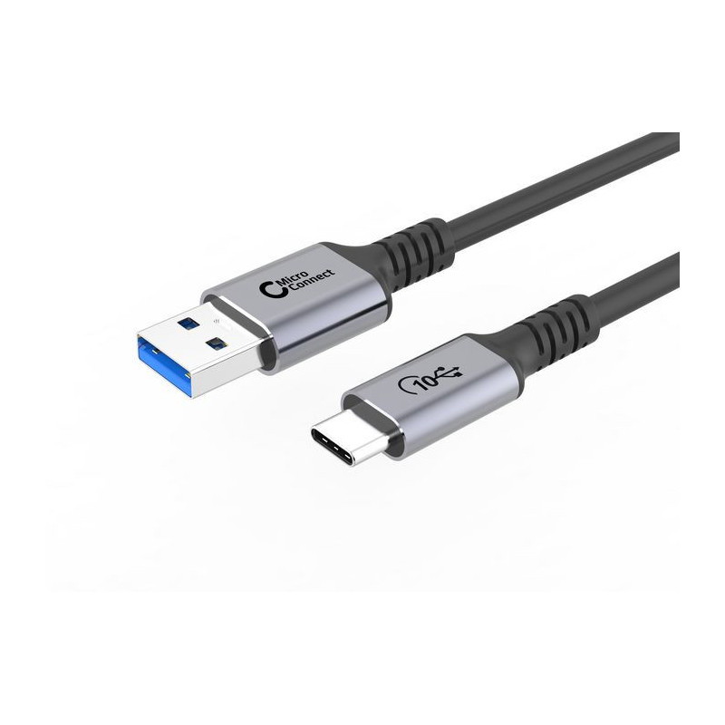 Microconnect USB3.2AC05 câble USB 0,5 m USB 3.2 Gen 2 (3.1 Gen 2) USB C USB A Noir
