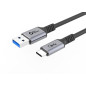 Microconnect USB3.2AC05 câble USB 0,5 m USB 3.2 Gen 2 (3.1 Gen 2) USB C USB A Noir