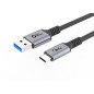 Microconnect USB3.2AC15 câble USB 1,5 m USB 3.2 Gen 2 (3.1 Gen 2) USB C USB A Noir