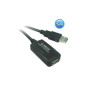 Microconnect USB 2.0 A-A 5m M-F câble USB USB A Noir