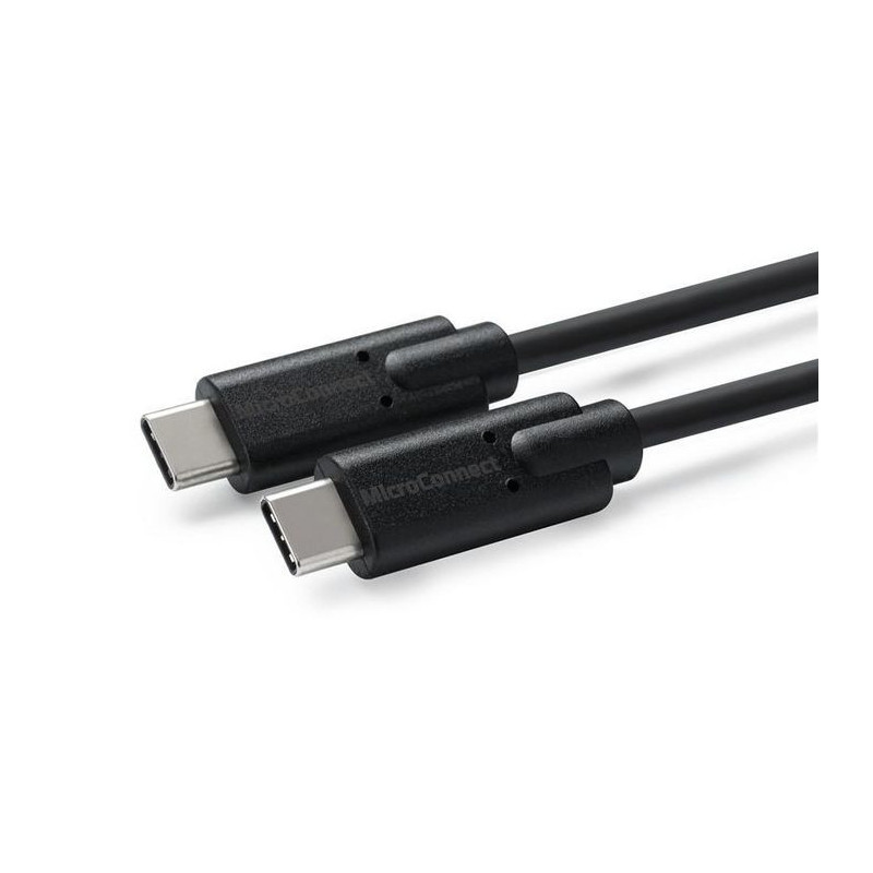 Microconnect USB3.2CC0.25 câble USB 0,25 m USB 3.2 Gen 2 (3.1 Gen 2) USB C Noir