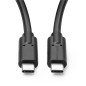 Microconnect USB3.2CC0.25 câble USB 0,25 m USB 3.2 Gen 2 (3.1 Gen 2) USB C Noir