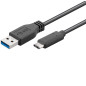 Microconnect USB3.2CA05 câble USB 0,5 m USB A USB C Noir