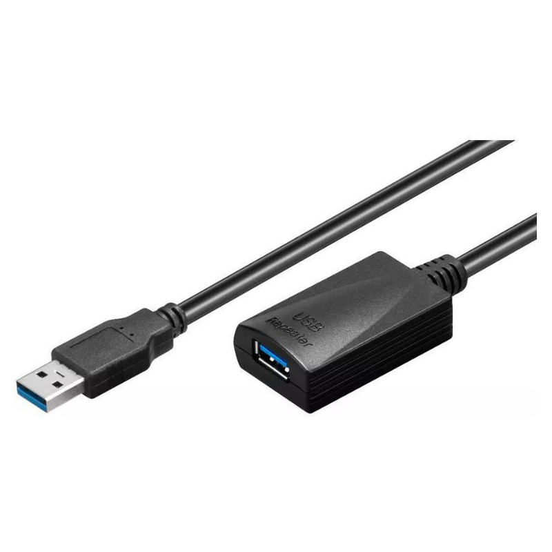 Microconnect USB3.0AAF15A câble USB 15 m USB 3.2 Gen 1 (3.1 Gen 1) USB A Noir