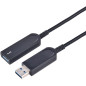 Microconnect USB3.0AAF15AOP câble USB 15 m USB 3.2 Gen 1 (3.1 Gen 1) USB A Noir