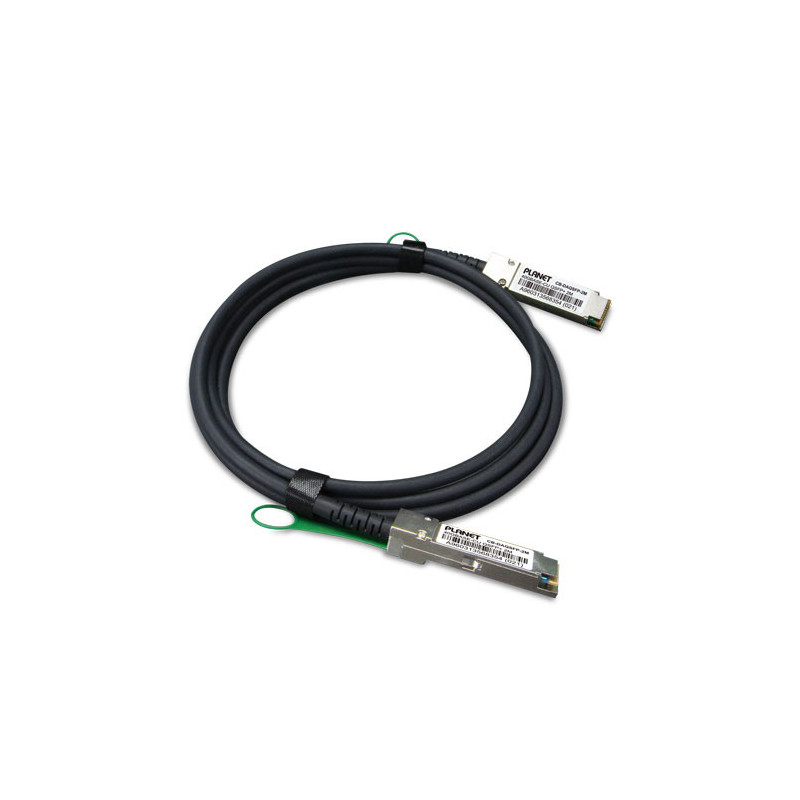 PLANET CB-DAQSFP-2M câble d'InfiniBand QSFP+ Noir, Gris