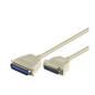 Microconnect Parallel DB25-CEN36 2m M/M câble d'imprimante Blanc