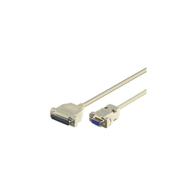 Microconnect IBM029-2 câble Série Gris 1,8 m DB25 DB9