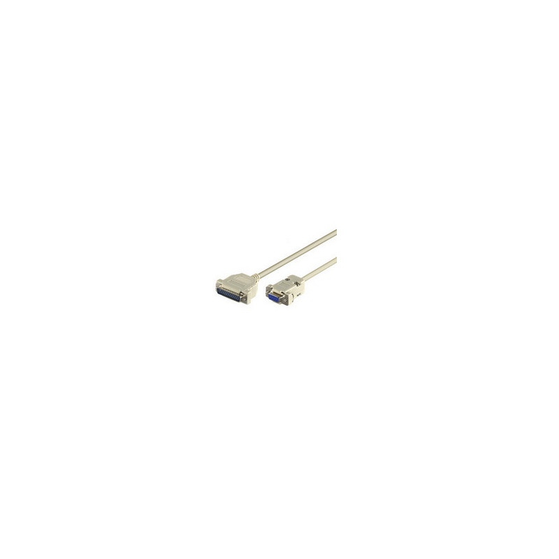 Microconnect 2m 9-pin/25-pin câble Série 9 broches