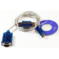 Microconnect USBADB25 câble Série Transparent 1,8 m USB DB9