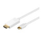 Microconnect 3m MDP/HDMI M/M mini DisplayPort Blanc