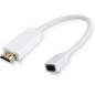 Microconnect HDMMDP câble vidéo et adaptateur 0,1 m HDMI Type A (Standard) Mini DisplayPort Blanc