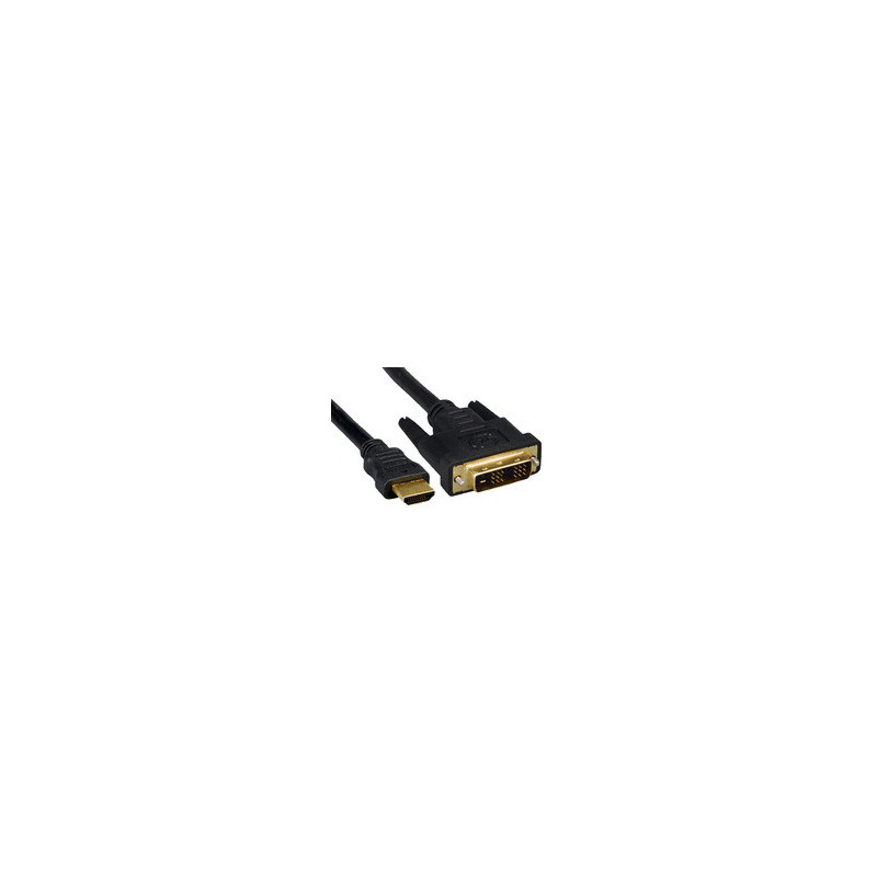 Microconnect HDMI 19 - DVI-D (1m) Noir