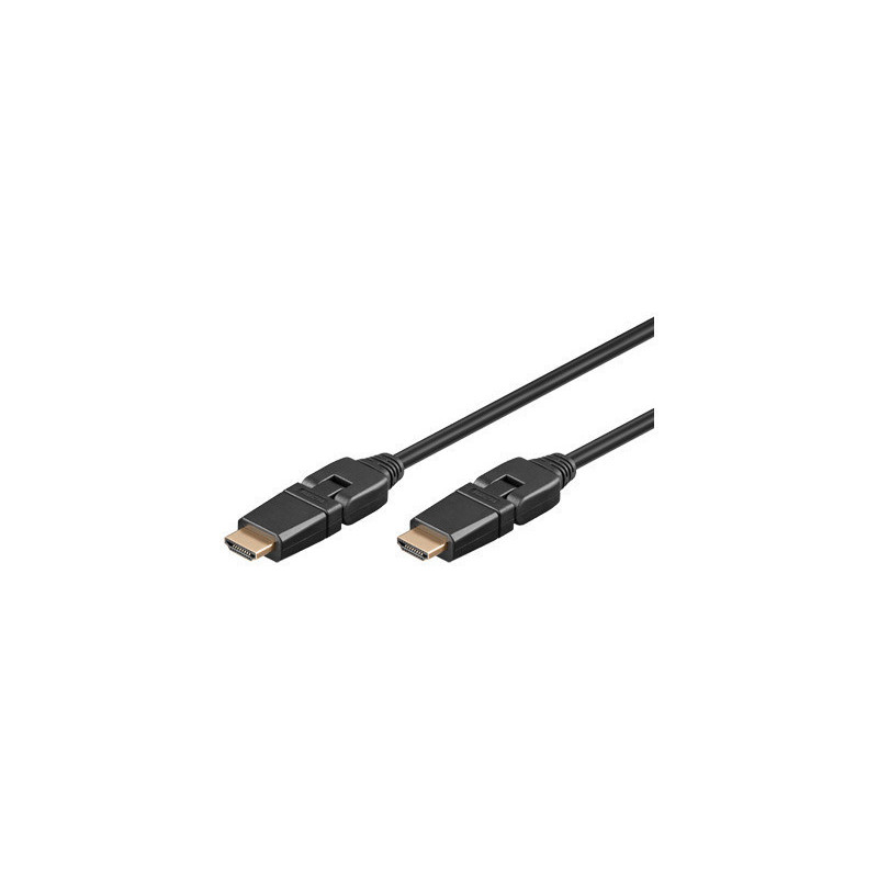 Microconnect HDM19191FS câble vidéo et adaptateur 1 m HDMI Noir