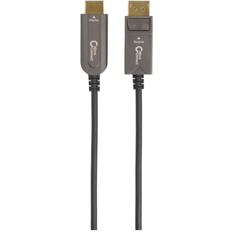 Microconnect DP-HDMI-1000V1.4OP câble vidéo et adaptateur 10 m DisplayPort HDMI Type A (Standard) Noir