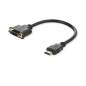 Microconnect HDMDVI15CM câble vidéo et adaptateur 0,15 m HDMI Type A (Standard) DVI-D Noir