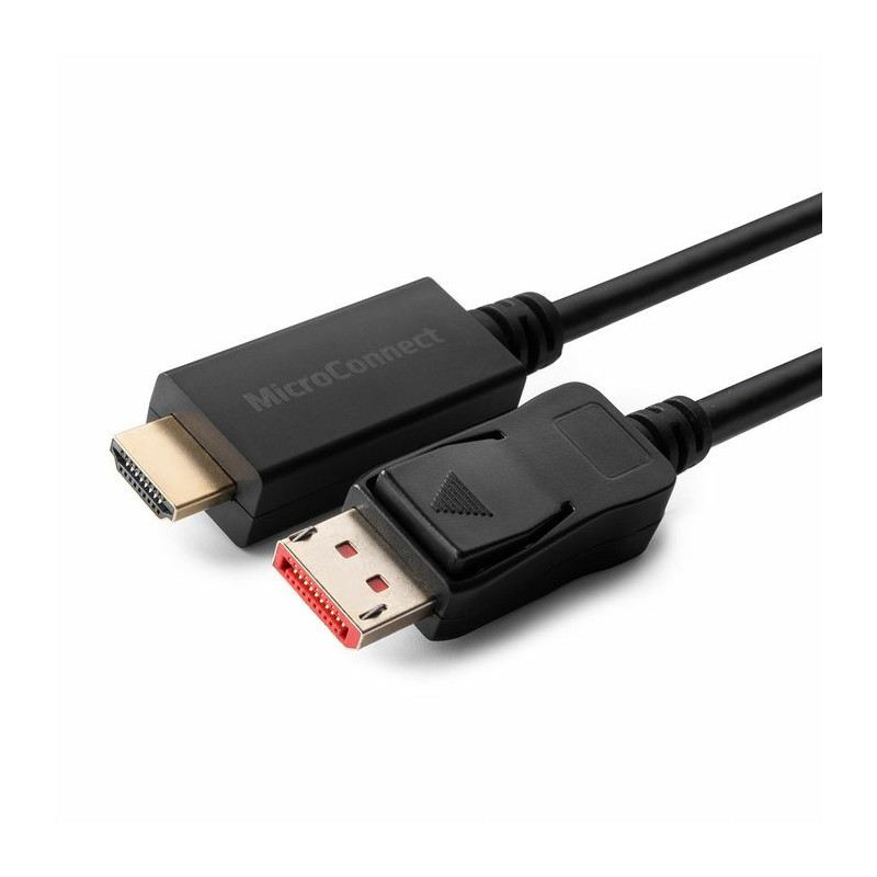 Microconnect MC-DP-HDMI-1004K câble vidéo et adaptateur 1 m DisplayPort Noir