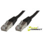 Microconnect STP CAT6 15M câble de réseau Noir