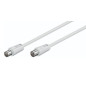 Microconnect COAX005W câble audio 0,5 m Blanc