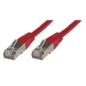 Microconnect Rj-45/Rj-45 Cat6 10m câble de réseau Rouge S/UTP (STP)