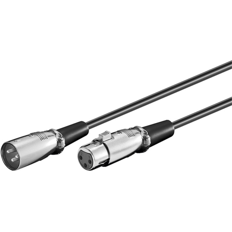 Microconnect XLRMF10 câble audio 10 m XLR (3-pin) Noir