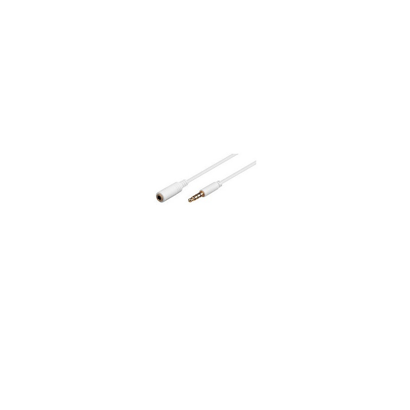 Microconnect 3.5mm/3.5mm 1.5m M-F câble audio 1,5 m 3,5mm Blanc
