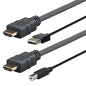 Vivolink PROHDMIUSBAB2 câble HDMI 2 m HDMI Type A (Standard) Noir