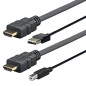 Vivolink PROHDMIUSBAB3 câble HDMI 3 m HDMI Type A (Standard) Noir