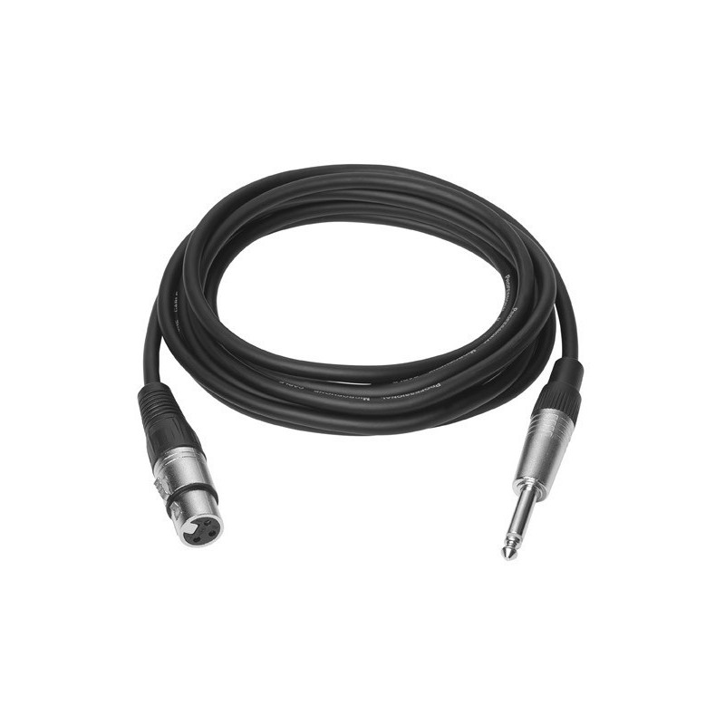 Vivolink PROAUDXLRJACK1 câble audio 1 m XLR 6,35 mm Noir