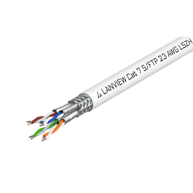 Lanview LVN122506 câble de réseau Blanc 500 m Cat7 SF/UTP (S-FTP)