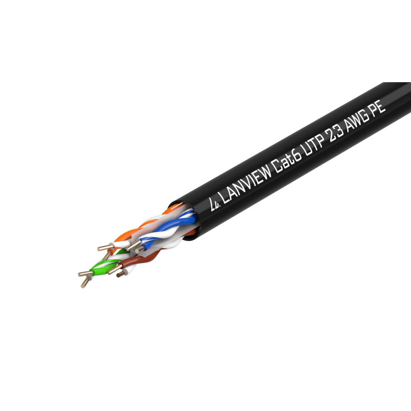 Lanview LVN122155 câble de réseau Noir 500 m Cat6 U/UTP (UTP)
