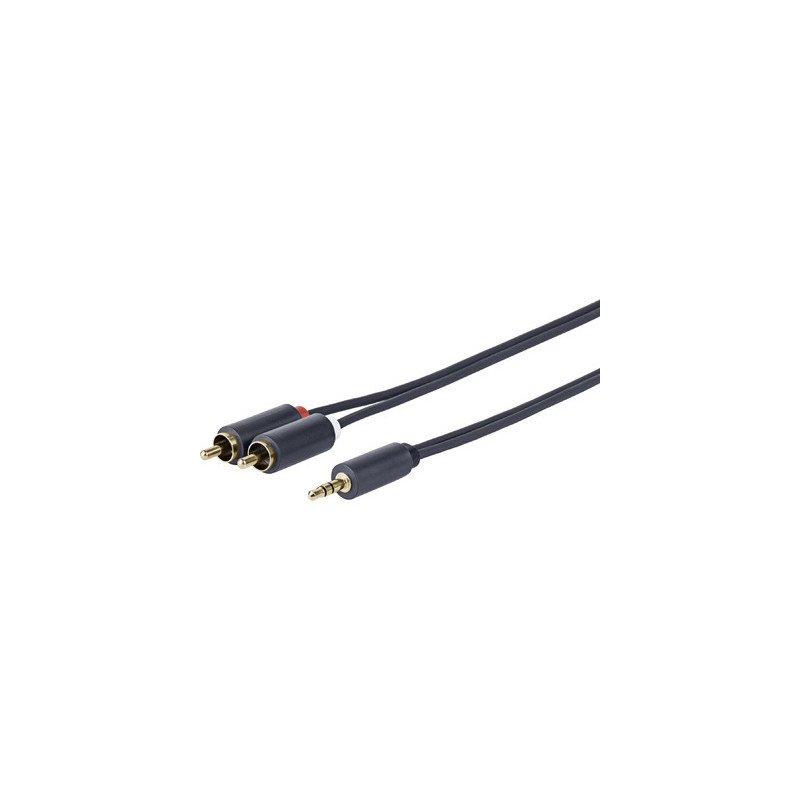 Vivolink PROMJRCA0.5 câble audio 0,5 m 3,5mm 2 x RCA Noir