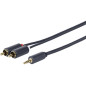 Vivolink PROMJRCA1.5 câble audio 1,5 m 3,5mm 2 x RCA Noir