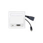 Vivolink WI221170 prise de courant HDMI + 3.5mm Blanc