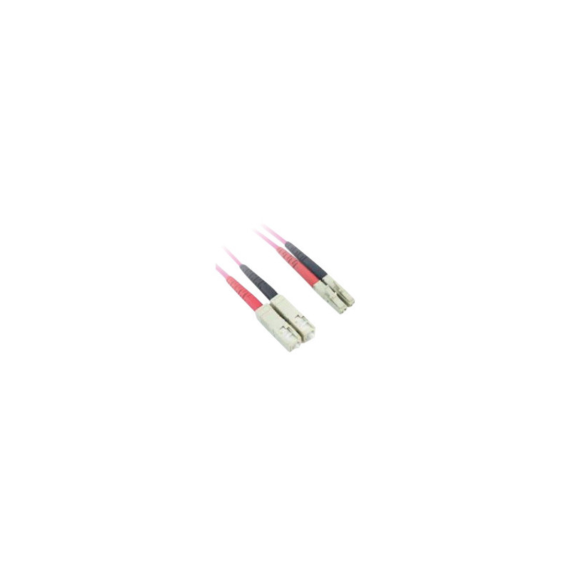 Lanview LVO231813 câble de fibre optique 1 m 2x SC 2x LC OM4 Violet