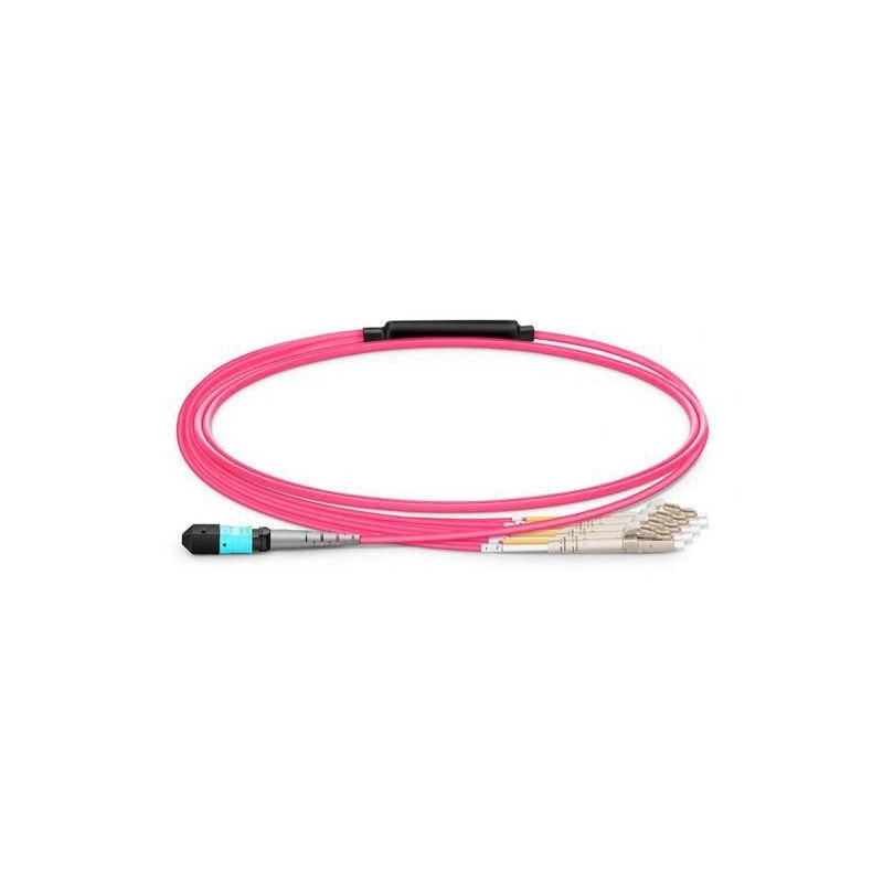 Lanview LVO230502-MTP câble de fibre optique 2 m LC/UPC OM4 Violet