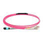 Lanview LVO230502-MTP câble de fibre optique 2 m LC/UPC OM4 Violet