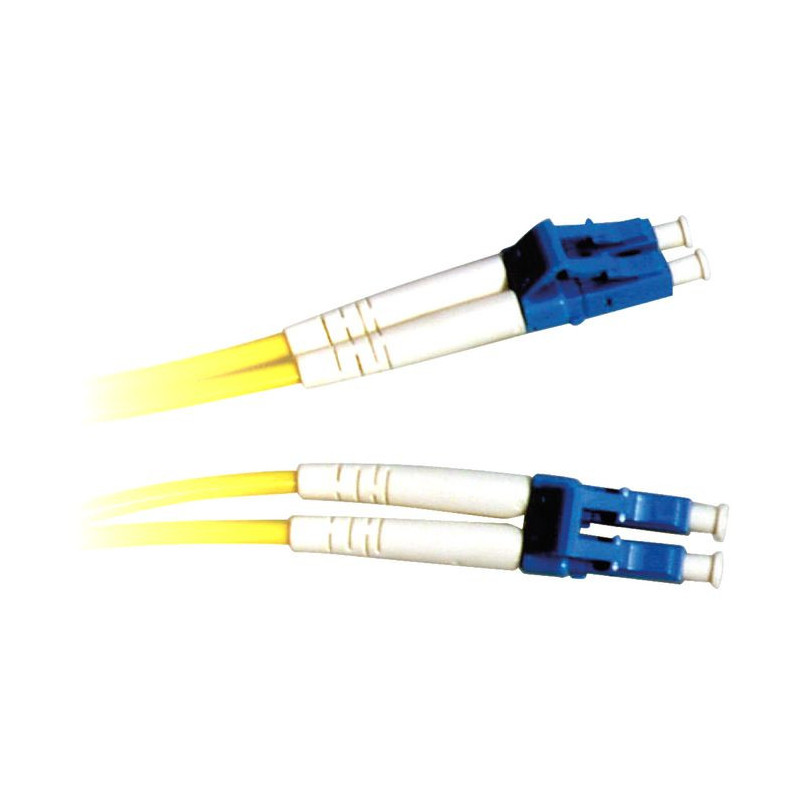 Lanview LVO231410 câble de fibre optique 10 m 2x LC OS2 Jaune