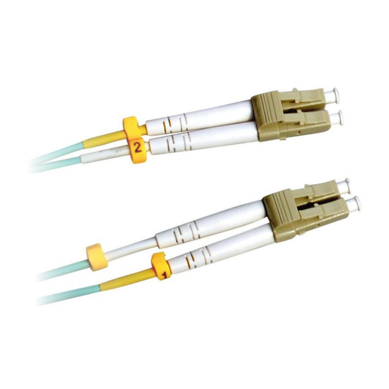 Lanview LVO231469 câble de fibre optique 1 m 2x LC OM3 Couleur aqua