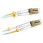Lanview LVO231469 câble de fibre optique 1 m 2x LC OM3 Couleur aqua