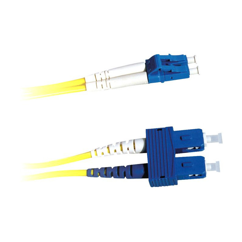 Lanview LVO231491 câble de fibre optique 1 m 2x LC 2x SC OS2 Jaune