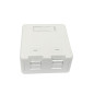 Lanview LVN127767 prise de courant 2 x RJ-45 Blanc