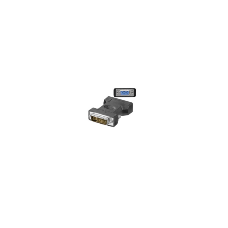 Microconnect MONAJ changeur de genre de câble DVI-I 24+5Pin HD15 Noir